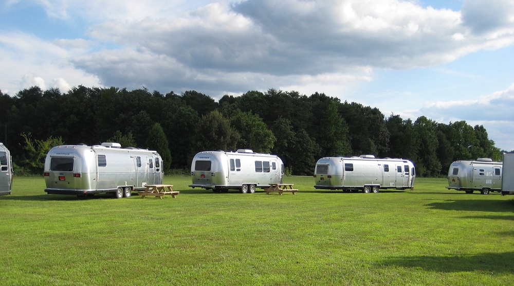 airstreams representing low cost rv living