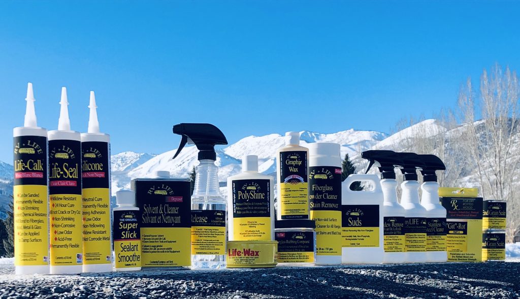 RVbyLIFE products with mountains
