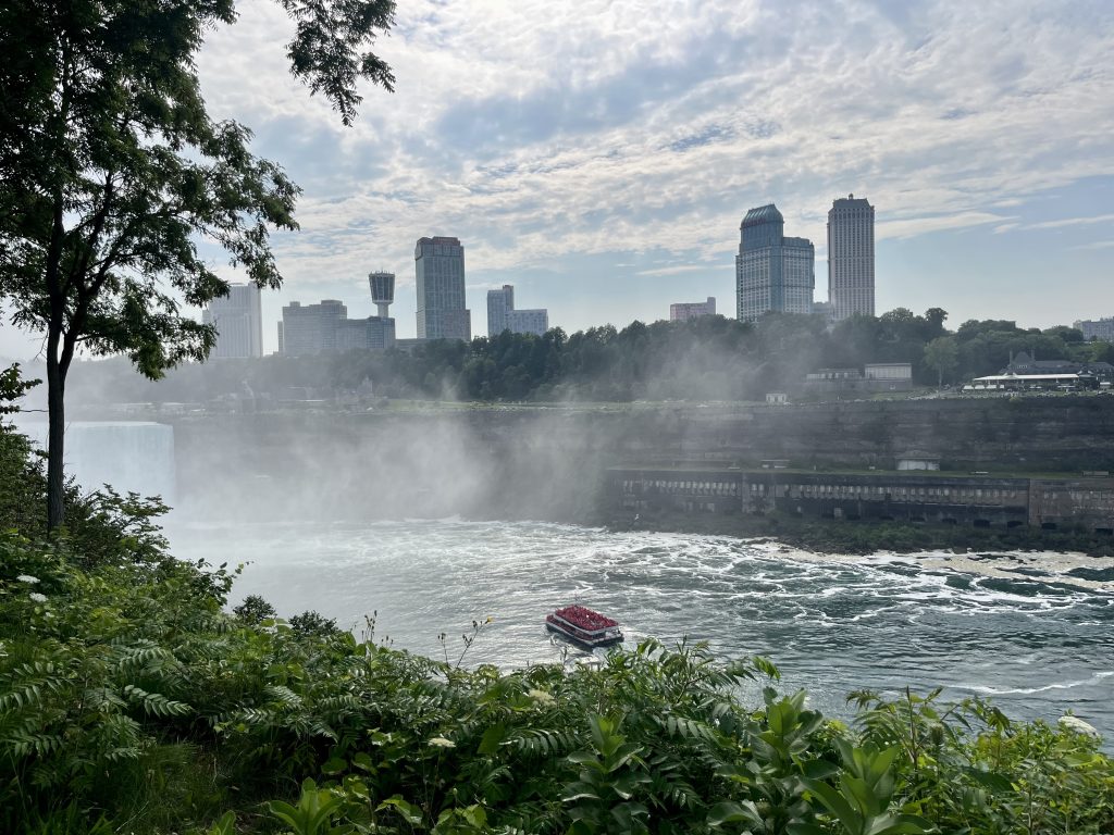 Partial view of the Horseshoe Falls at Niagara Falls State Park
